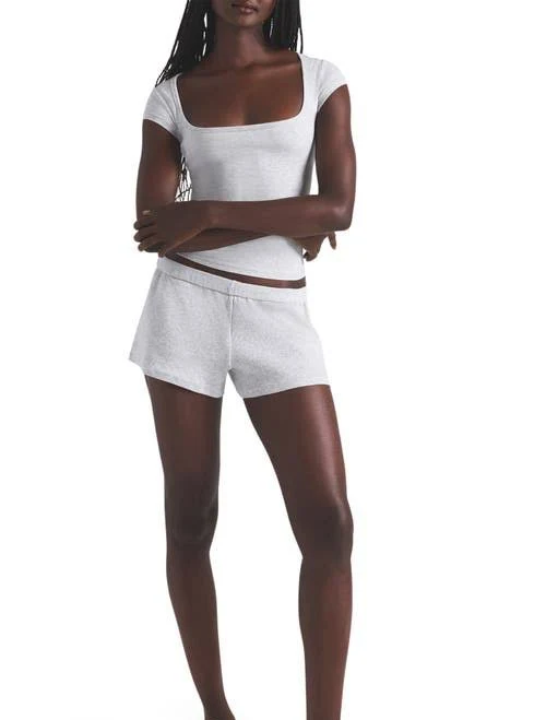 shorts Skims Women's Cotton Rib Loose Shorts Nordstrom $40