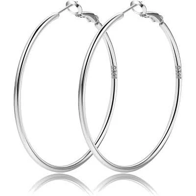 accessory Sterling Silver Large Hypoallergenic Circle Hoop Earrings Target $58.99