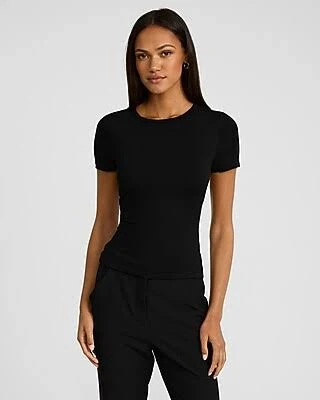 top Supersoft Women's Fitted Double Layer Crew Neck Tee Express $23.8