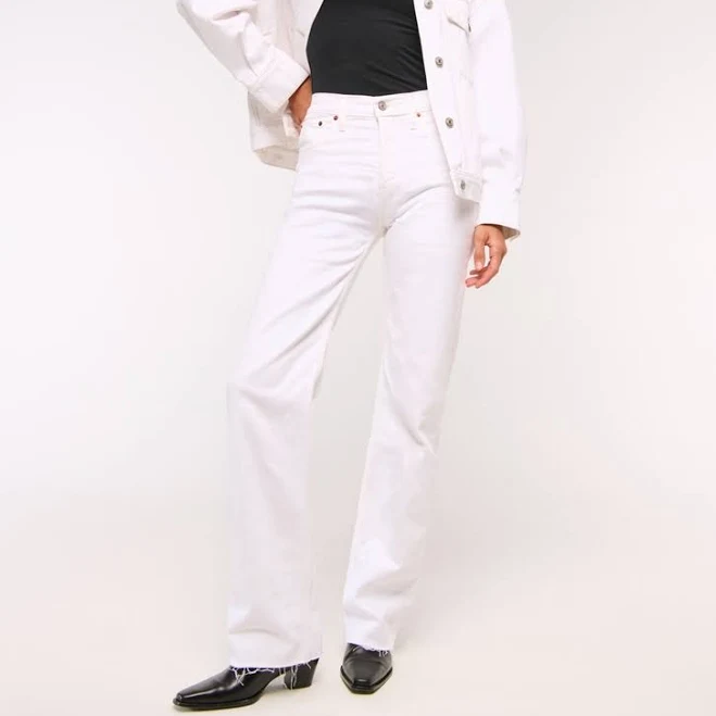 jeans Women's Abercrombie & Fitch High Rise 90s Relaxed Jean in Medium Abercrombie & Fitch $26.97