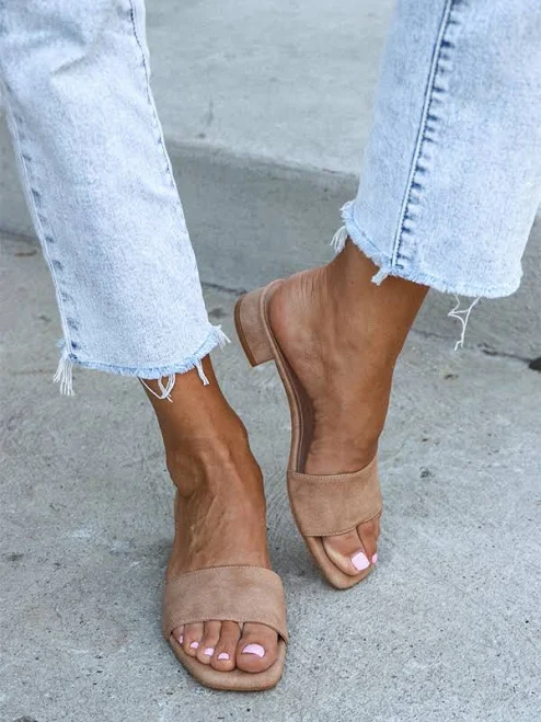 shoes Women's Covet Shoes Tan CARA Tan Low Block Heels Covet Shoes $162