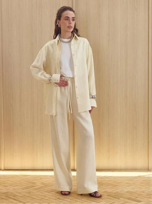 matching set Women's Relaxed Fit Linen Two Piece Set Etsy - Seller $139.9