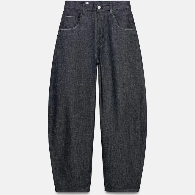 jeans Zara Trf Hi-Rise Barrel Jeans Zara USA $69.9