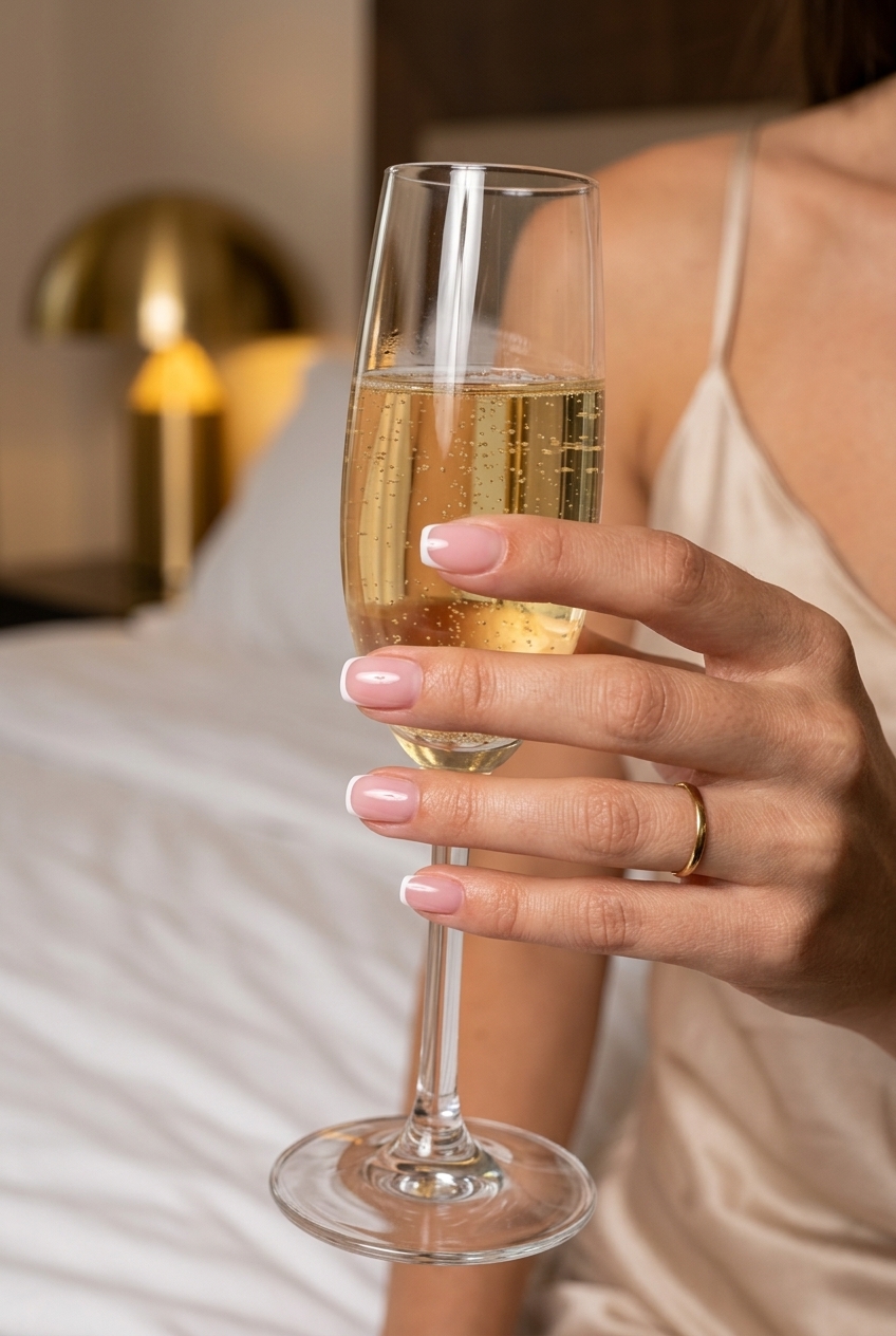 Micro French Nails 2026 | Refined Daily Style Delicate pink micro French nails for summer classy nails 2026, perfect for daily wear or office.