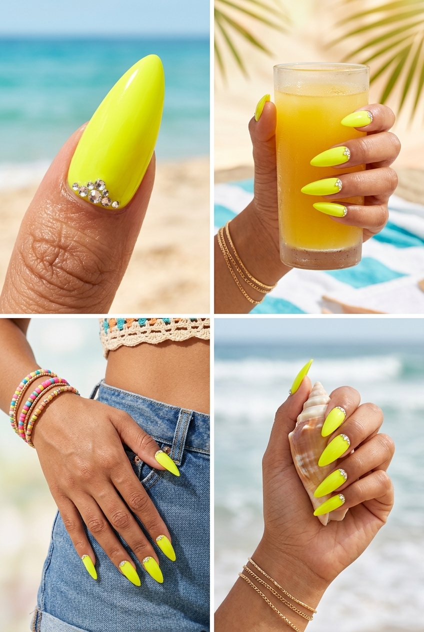 summer nails yellow 2026 - Style Inspiration summer nails yellow 2026 outfit idea - fashion styling inspiration