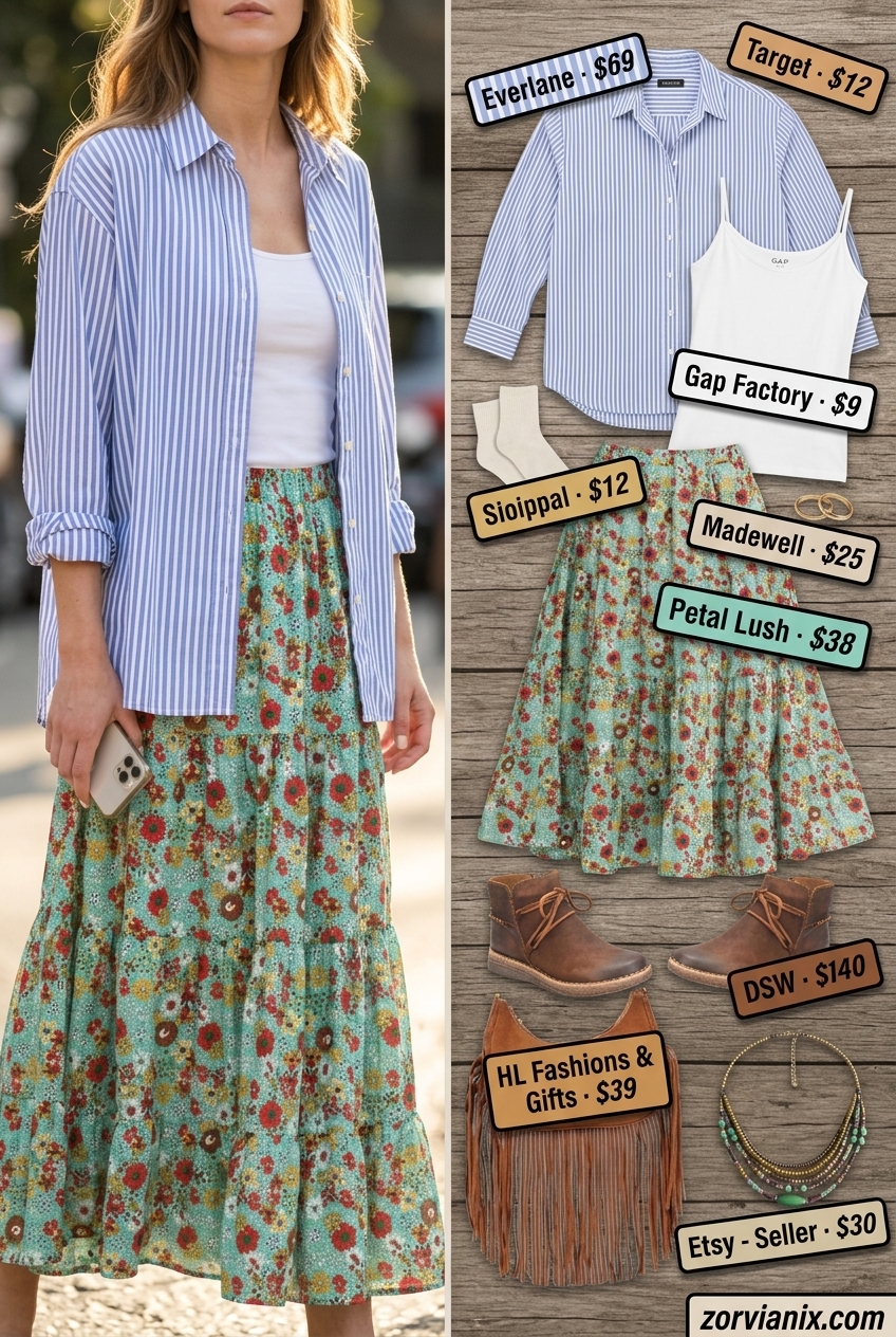 Boho Chic Maxi Skirt