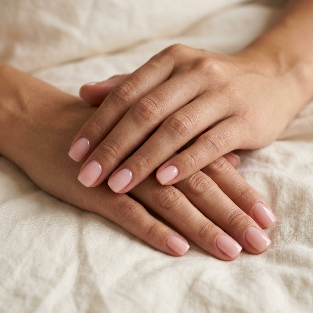 Sheer Milky Pink Builder Gel Nails 2026: Clean Summer Sheer milky pink builder gel overlay nails for trendy summer nails 2026, sophisticated for work.