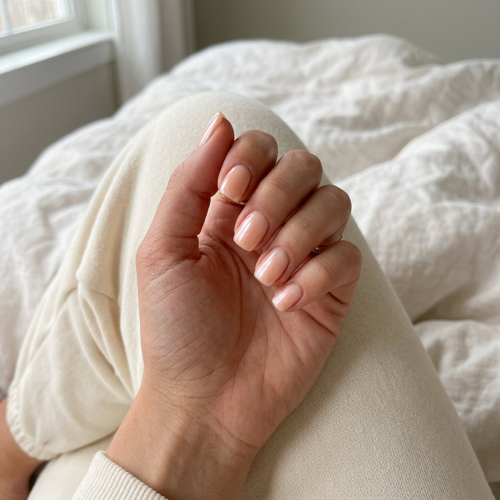 Vibrant Nails Summer 2026: Peach Milk Bath Vibrant nails summer 2026: Romantic peach cream dream milk bath for weddings.