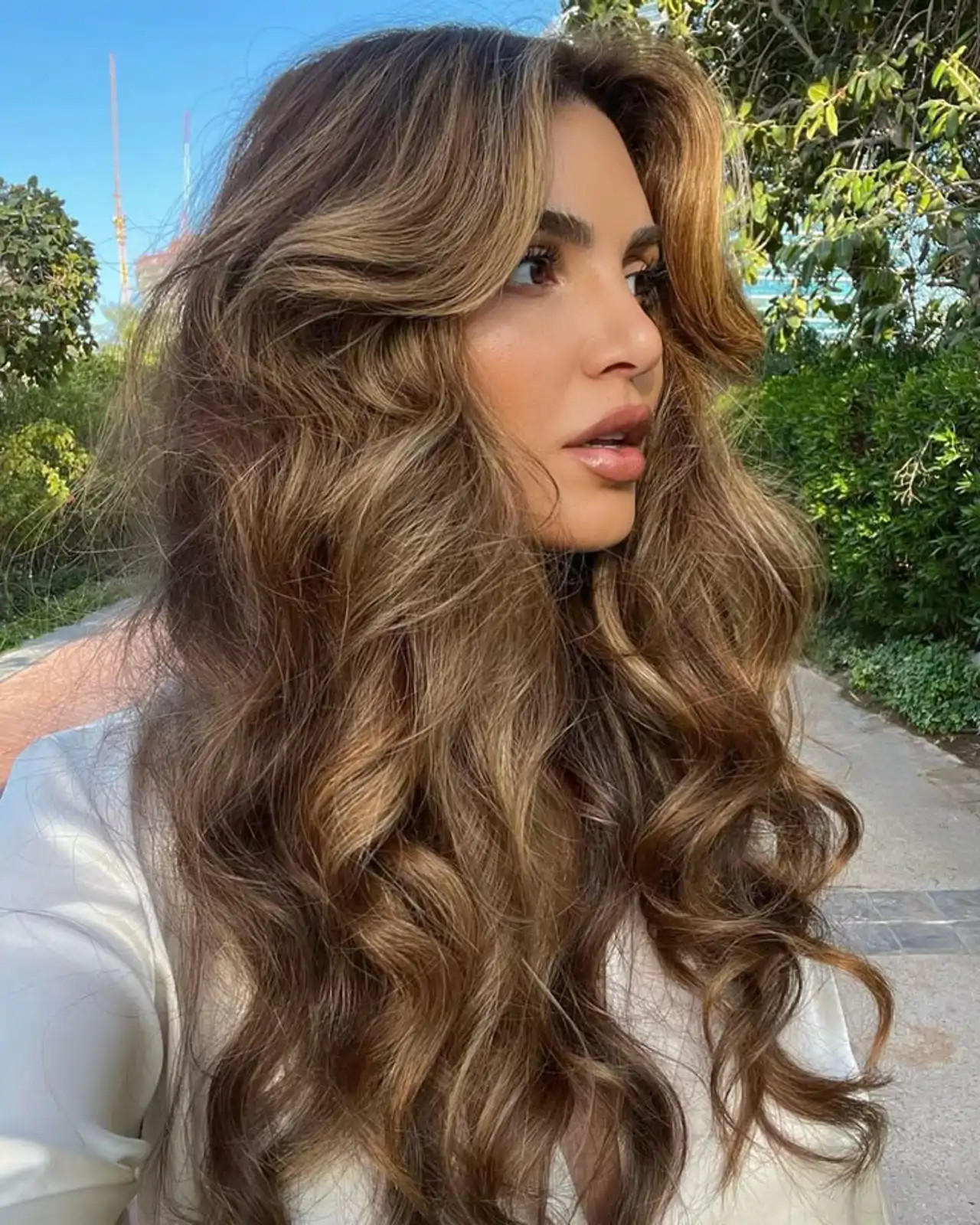 90s Inspired Blowout On Long Dark Brown Hair 90s Inspired Blowout On Long Dark Brown Hair — Blowout Hairstyles 2027