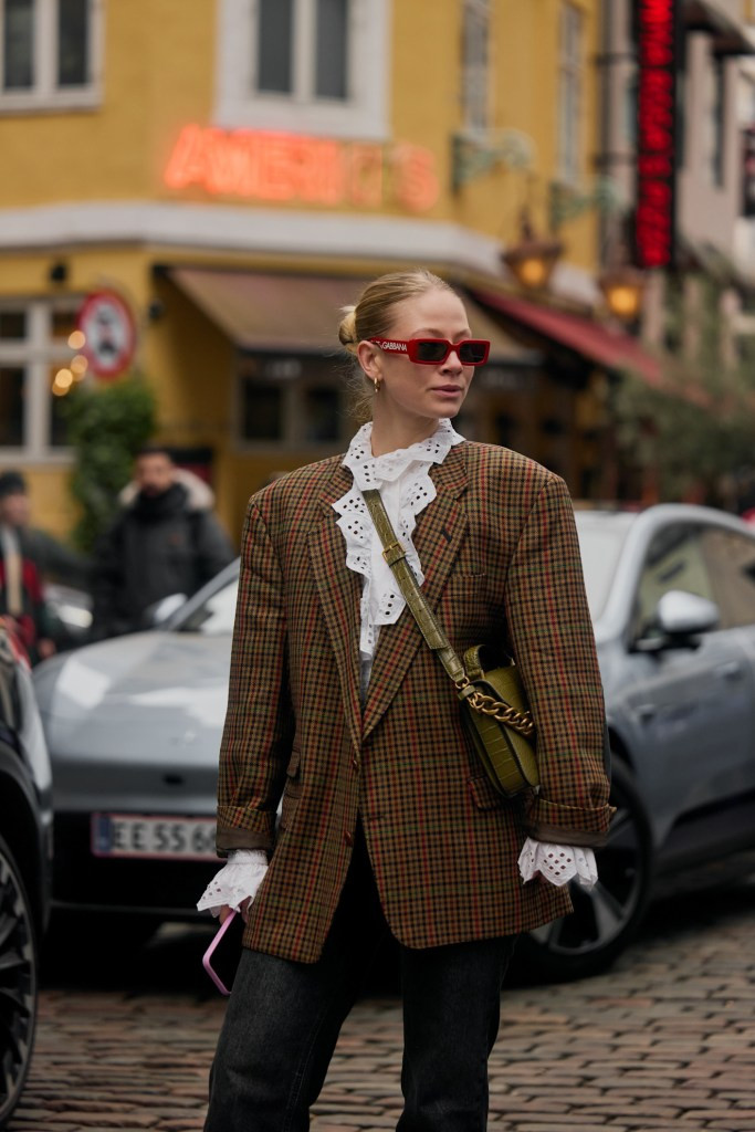 Plaid Blazer and Ruffled Shirt for a Playful Scandi Aesthetic Plaid Blazer and Ruffled Shirt for a Playful Scandi Aesthetic — Scandi Outfits 2027