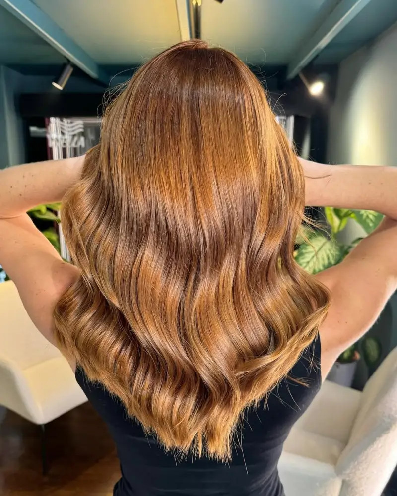 Copper Base Golden Blonde Balayage Copper Base Golden Blonde Balayage — Balayage on Thin Hair 2027