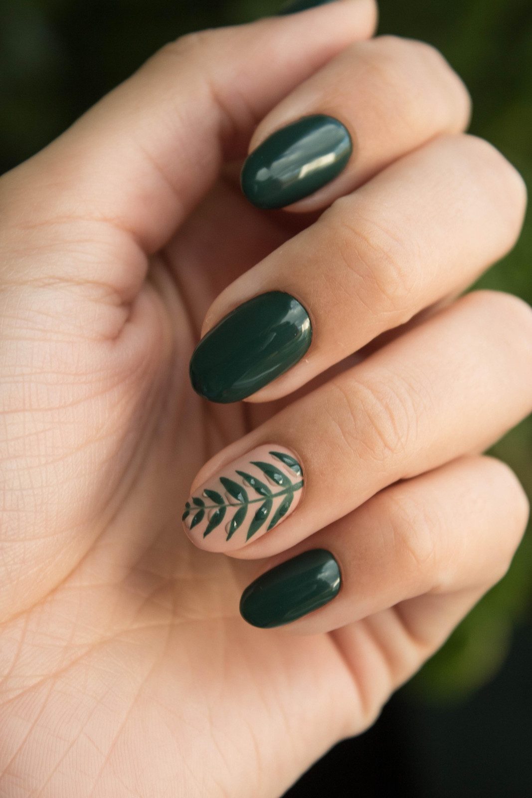Dark Green Sheer Nude Visual Idea Dark Green Sheer Nude Visual Idea — Simple Summer Nails 2027