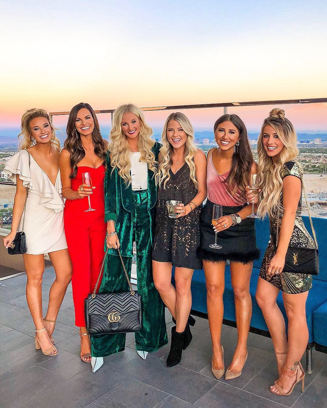 Diverse Vegas Styles: Velvet Suit to Sequin Dress — Las Vegas Outfits 2027