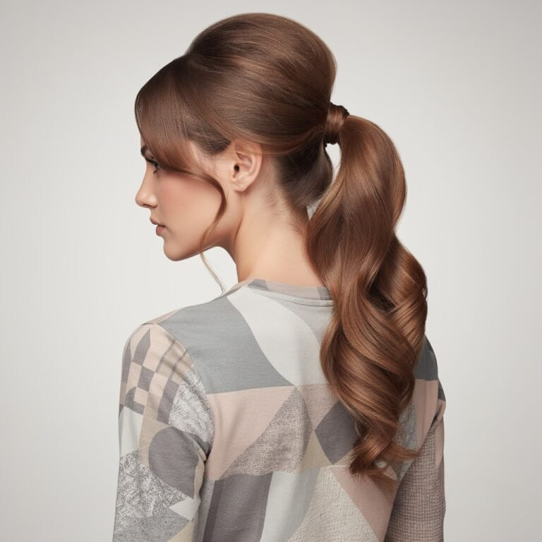 High Ponytail With Teased Bouffant High Ponytail With Teased Bouffant — Prom Ponytail Hairstyles 2027
