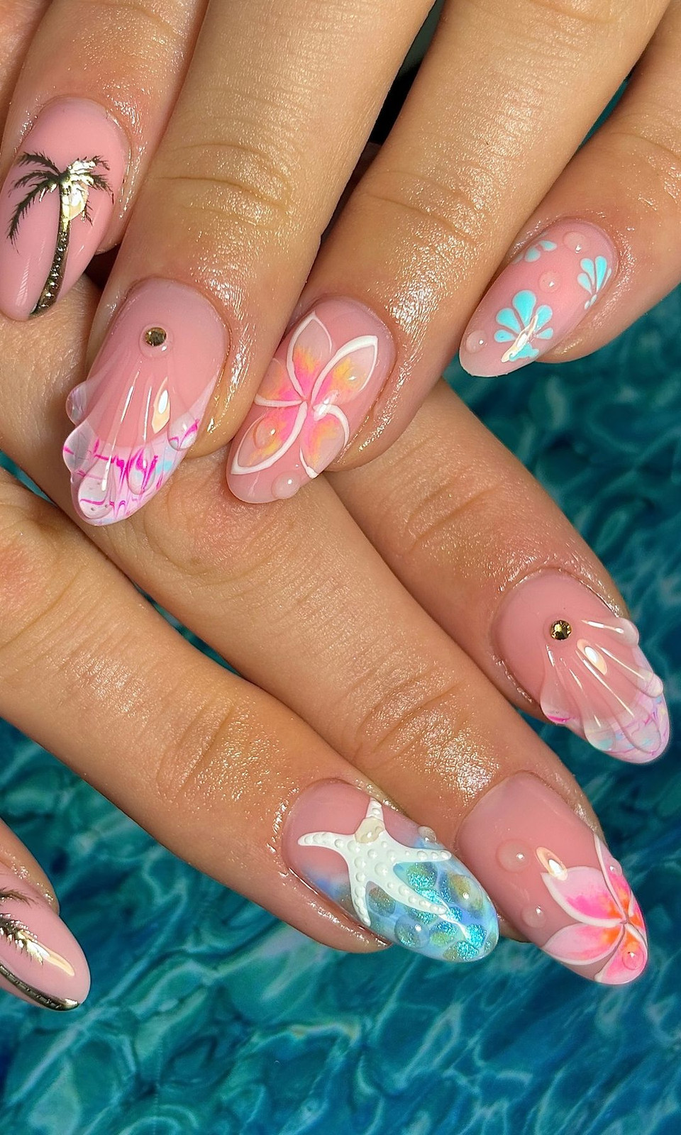 3D Seashell and Tropical Icons 3D Seashell and Tropical Icons — Hawaii Nails 2027