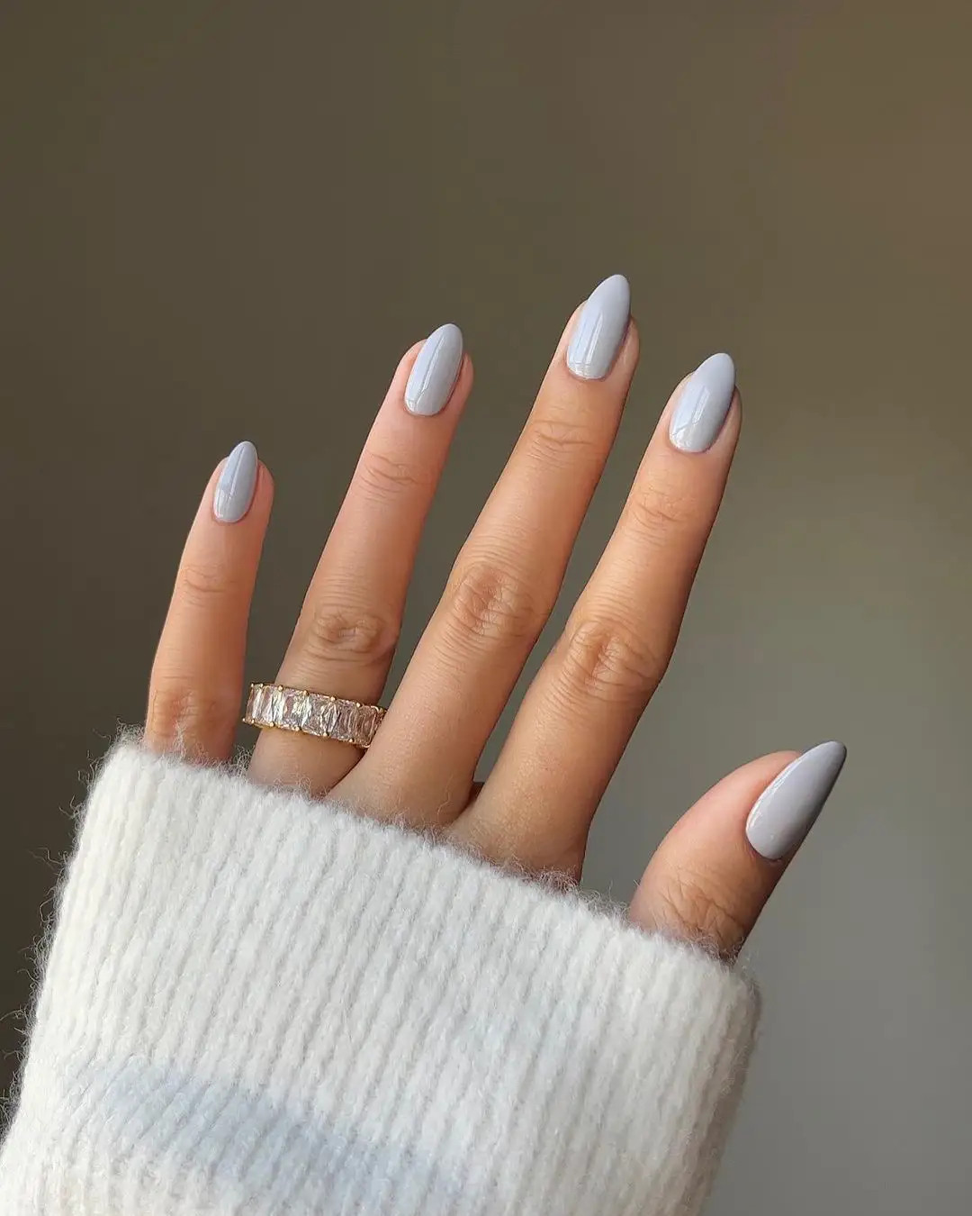Opaque Light Grey Glossy Opaque Light Grey Glossy — Nails 2027 for Everyday