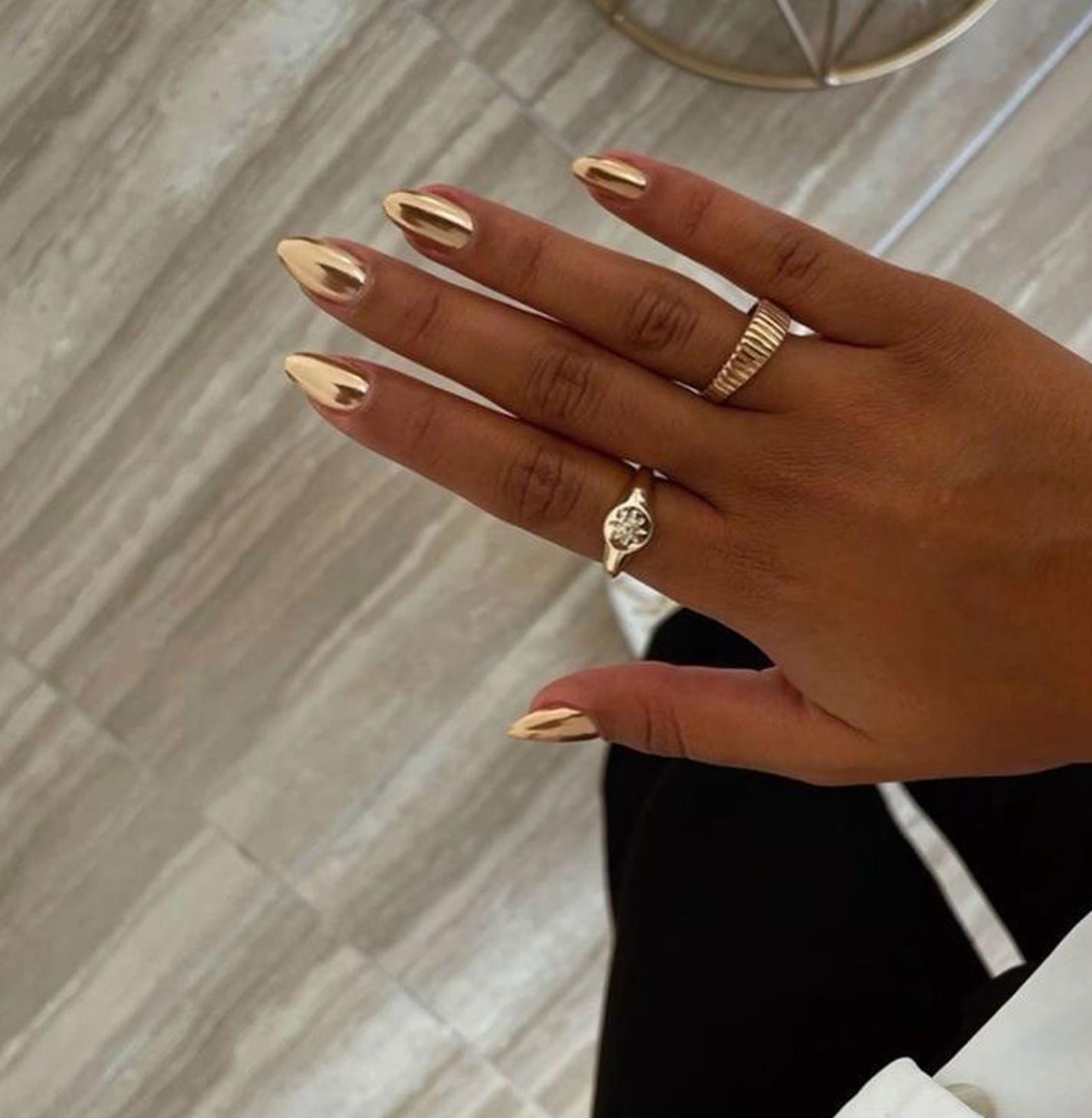 Solid Color Visual Idea Solid Color Visual Idea — Gold Nails 2027