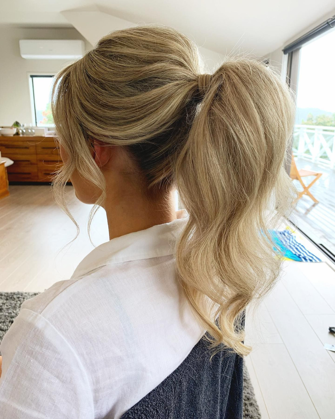 High Voluminous Ash Blonde Ponytail High Voluminous Ash Blonde Ponytail — Professional Hairstyles 2027