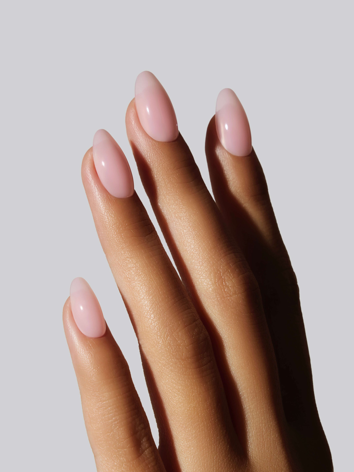 Sheer Milky Pink Soft Gloss Medium Almonds — Baby Pink Nails 2027