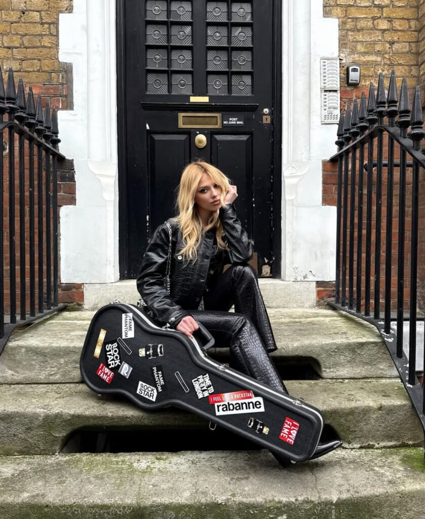 The Modern Rockstar Girlfriend: Croc-Effect Leather and Guitar Case Cool The Modern Rockstar Girlfriend: Croc-Effect Leather and Guitar Case Cool — Rockstar Girlfriend Outfits 2027