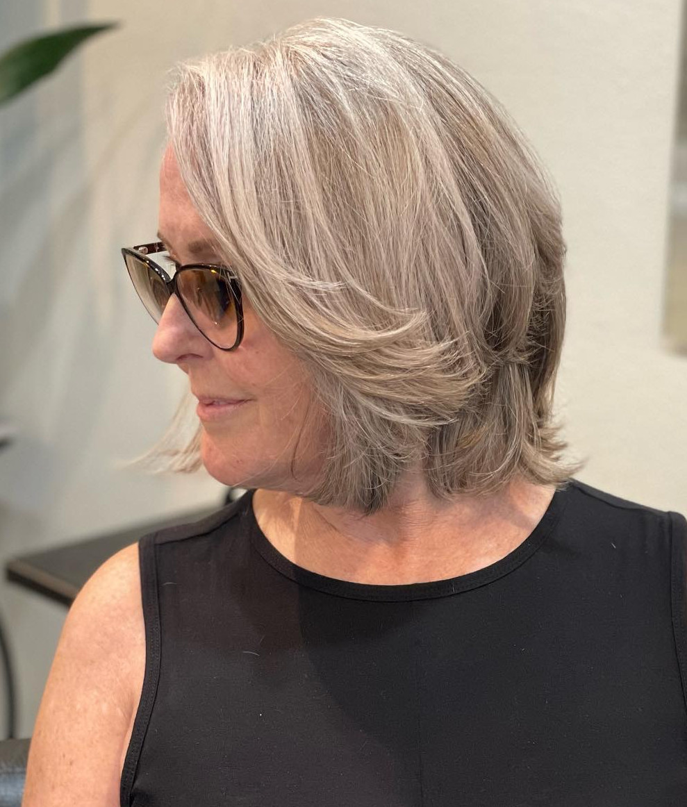 Ash Blonde Layered Bob With Face-Framing Ash Blonde Layered Bob With Face-Framing — Hairstyles 2027 for Women Over 60
