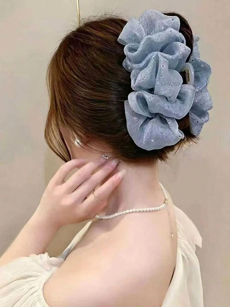 Visual Idea — A Side View Shows Dark Brown — Claw Clip Bun 2027