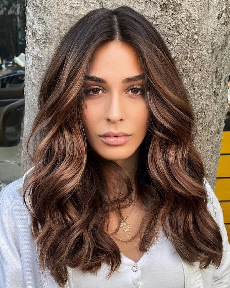 Warm Chocolate Brunette With Loose Waves Warm Chocolate Brunette With Loose Waves — Candlelit Brunette 2027