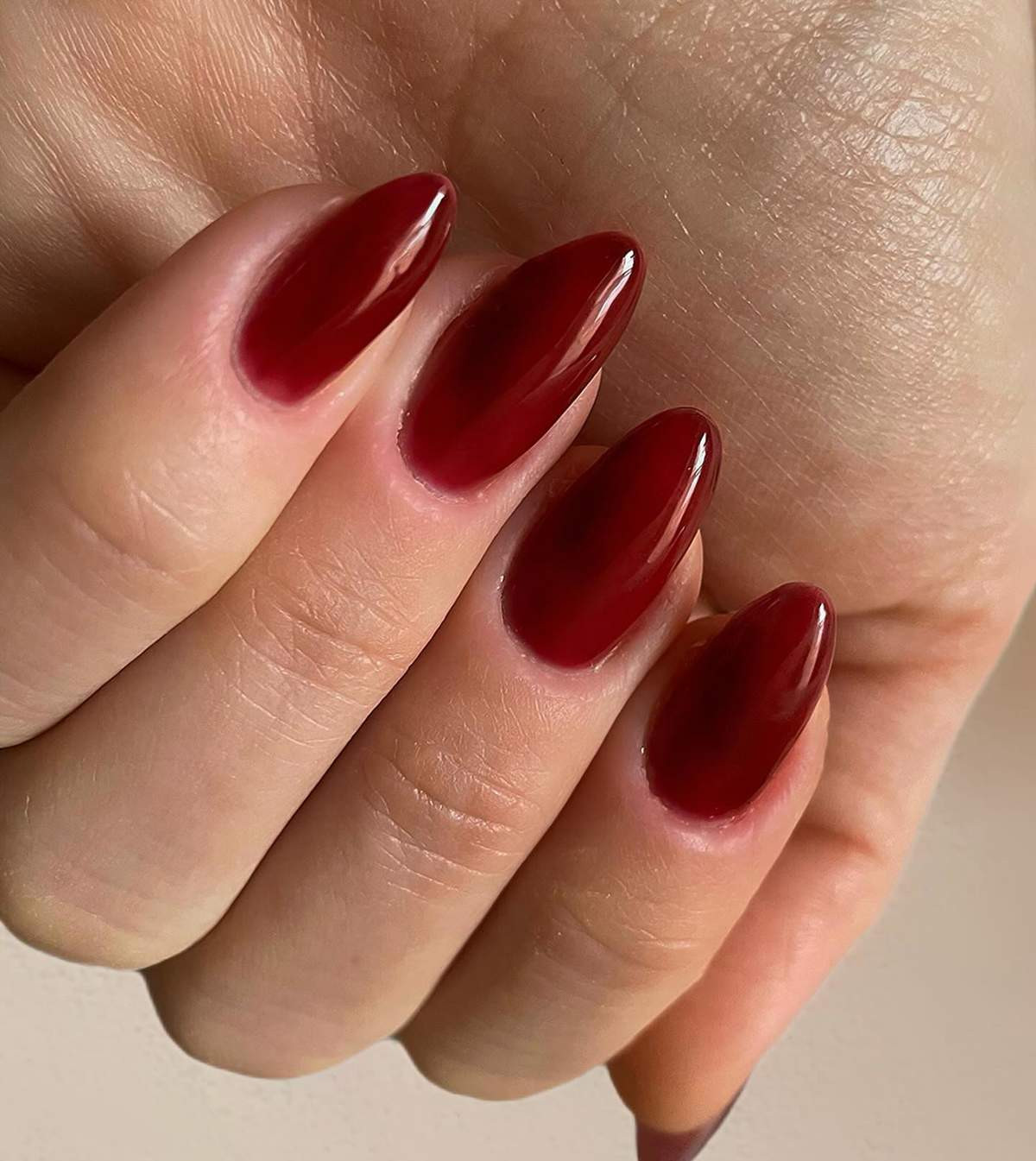 Translucent Berry Jelly Stiletto Nails — Fall to Winter Nails 2026