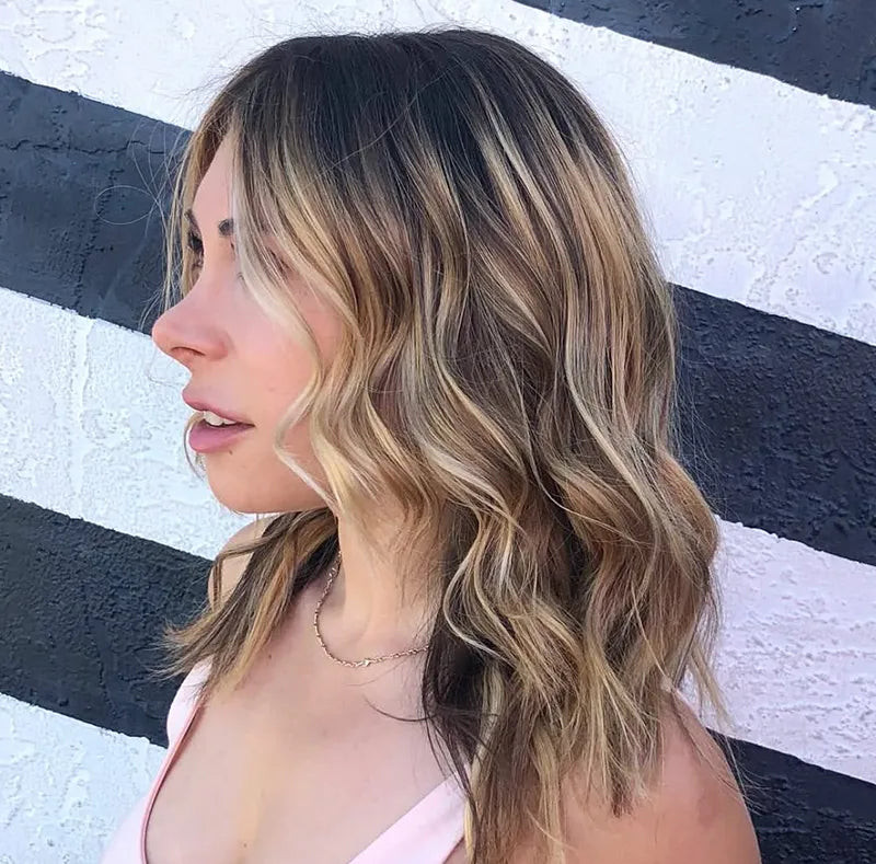 Medium Blonde Balayage Lob Medium Blonde Balayage Lob — Beach Blonde Hair 2027
