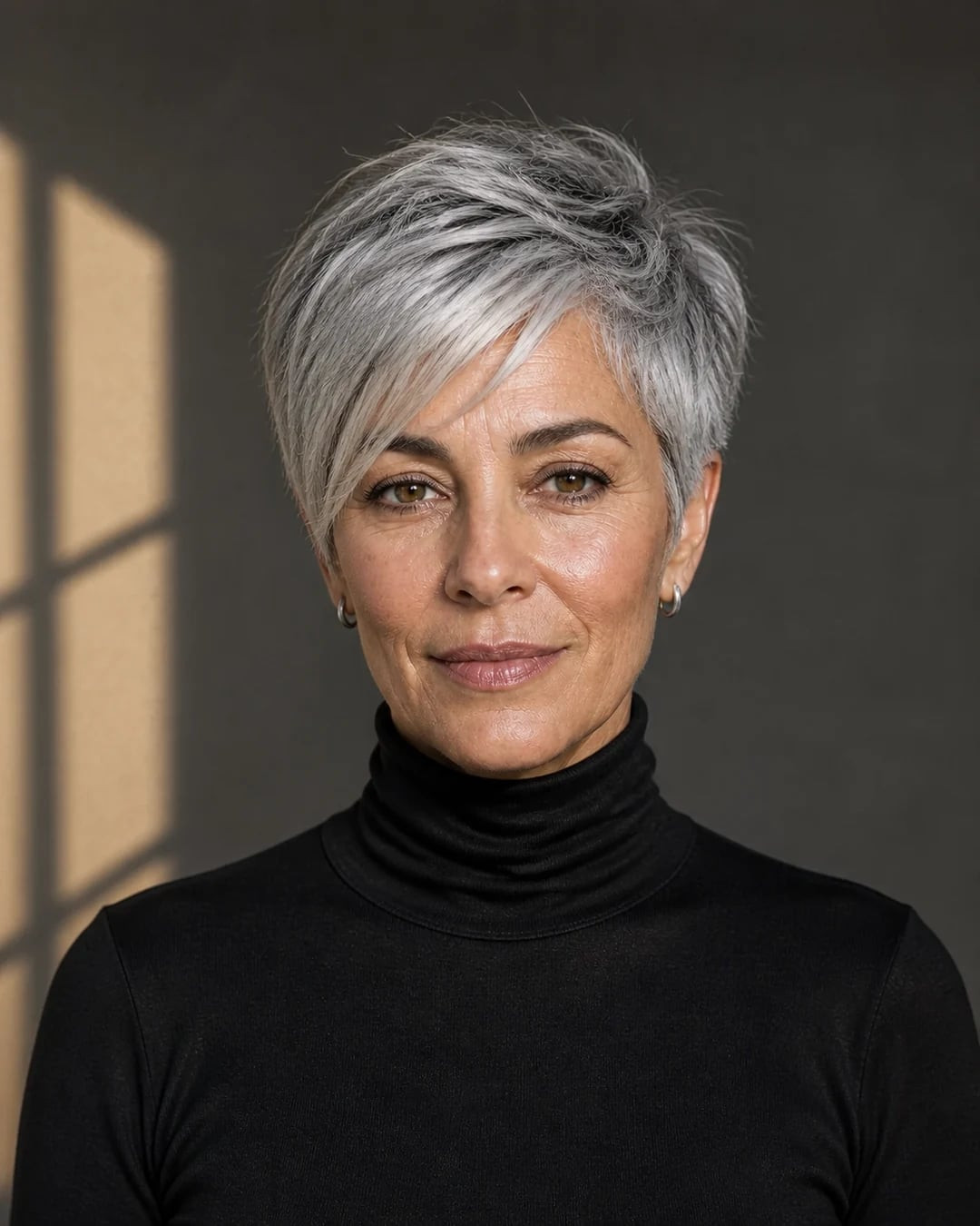 Asymmetrical Silver Pixie With Volume Asymmetrical Silver Pixie With Volume — Hairstyles 2027 for Women Over 60