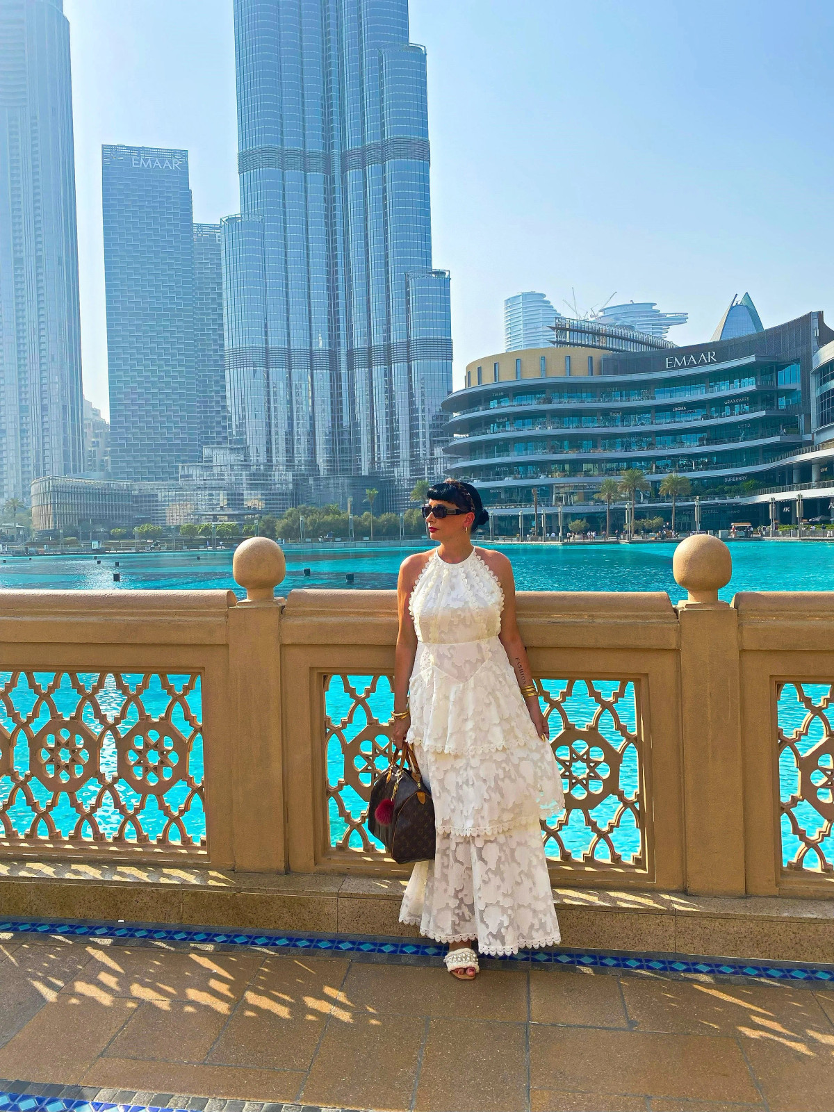 White Tiered Maxi Dress for Dubai Skyline Views White Tiered Maxi Dress for Dubai Skyline Views — Dubai Outfits 2027