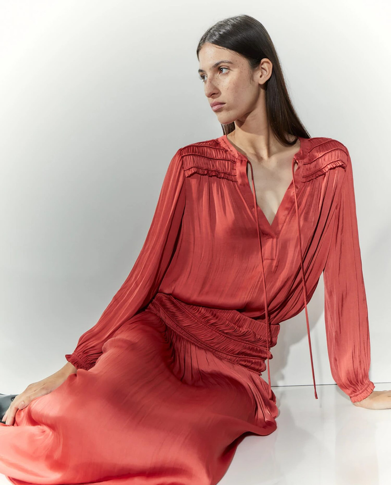 Red Sleeveless Gown with Floral Applique for a Formal Valentine's Event — Red Valentines Outfits 2027