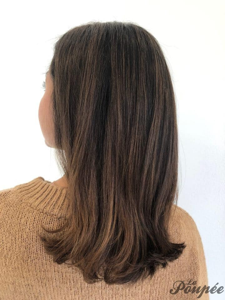 Chin Visual Idea — Highlights on Dark Hair 2027