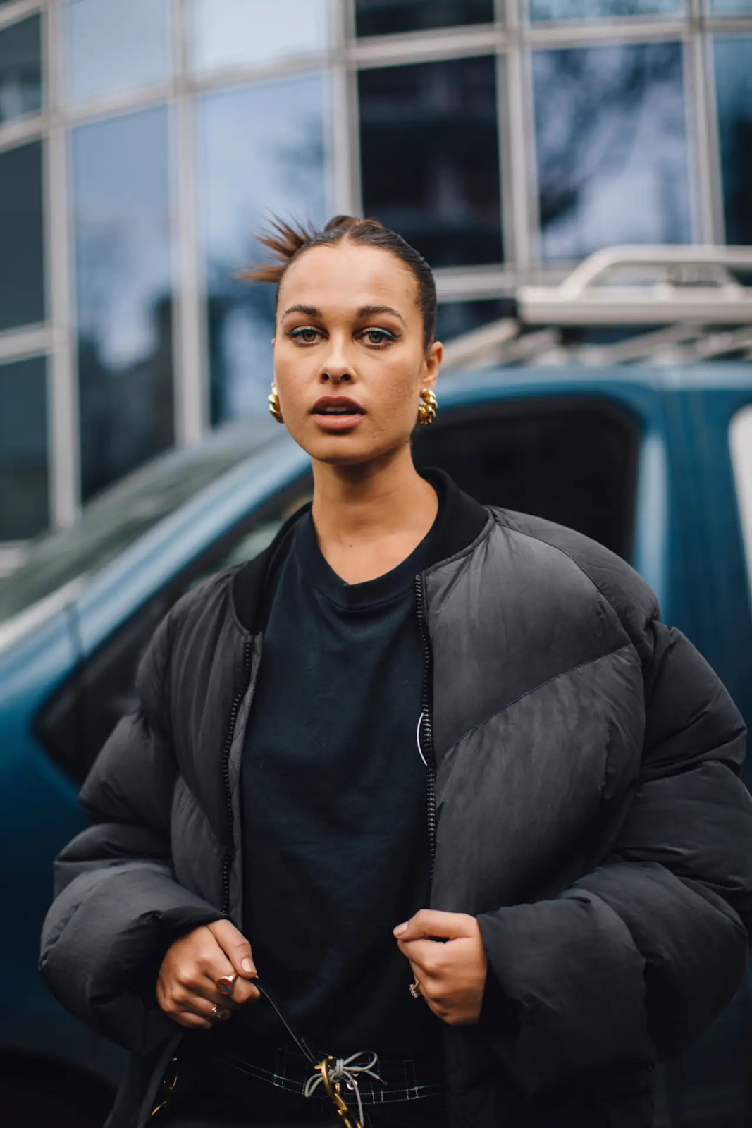 Metallic Silver Puffer for a Futuristic Edge — Winter Outfits 2027 with Puffer