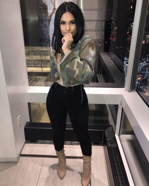 Camouflage Jacket and Fitted Trousers: Casual Going-Out Baddie Camouflage Jacket and Fitted Trousers: Casual Going-Out Baddie — Baddie Outfits 2027