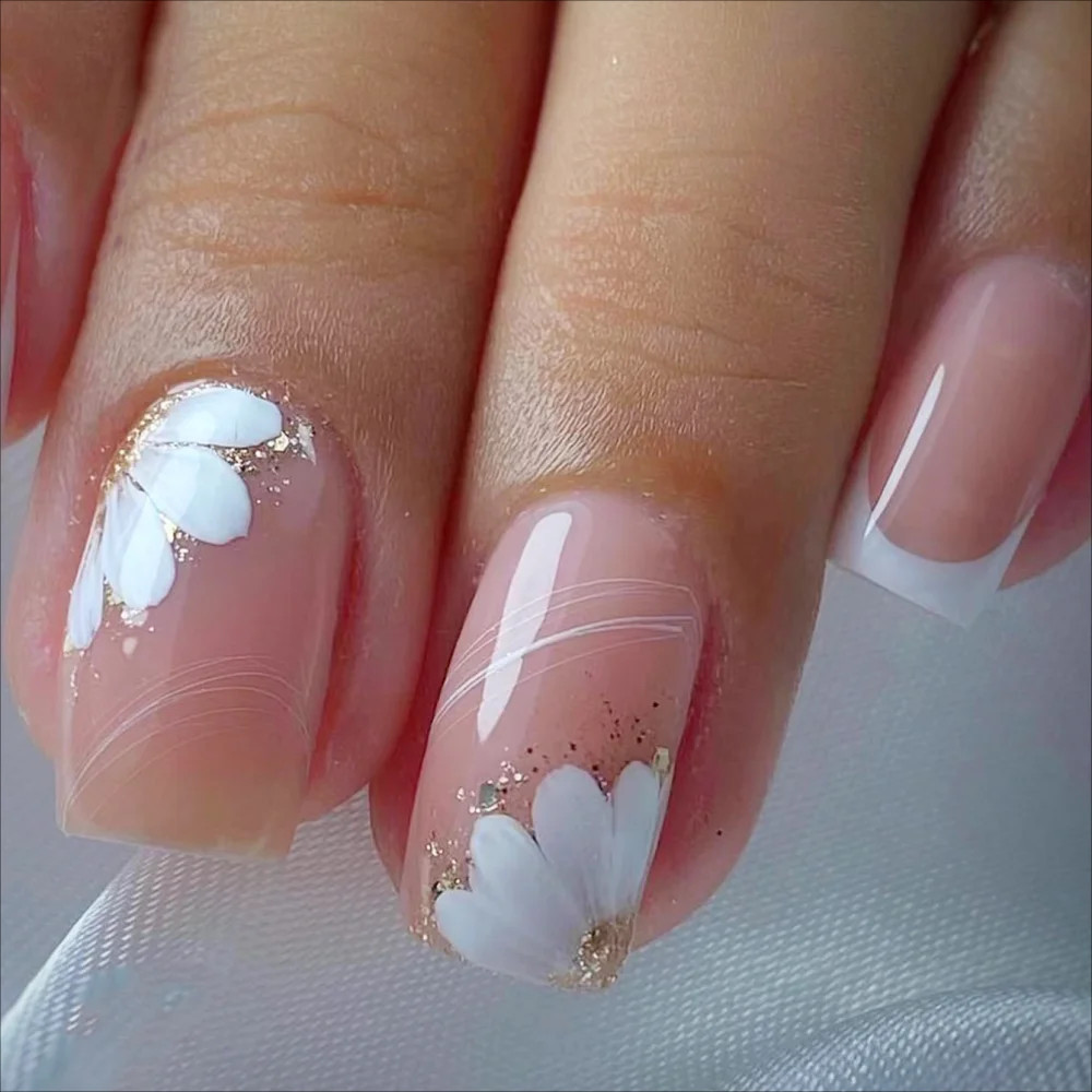 Visual Idea — The Hand Is Posed Against A Soft — Prom Press On Nails 2027