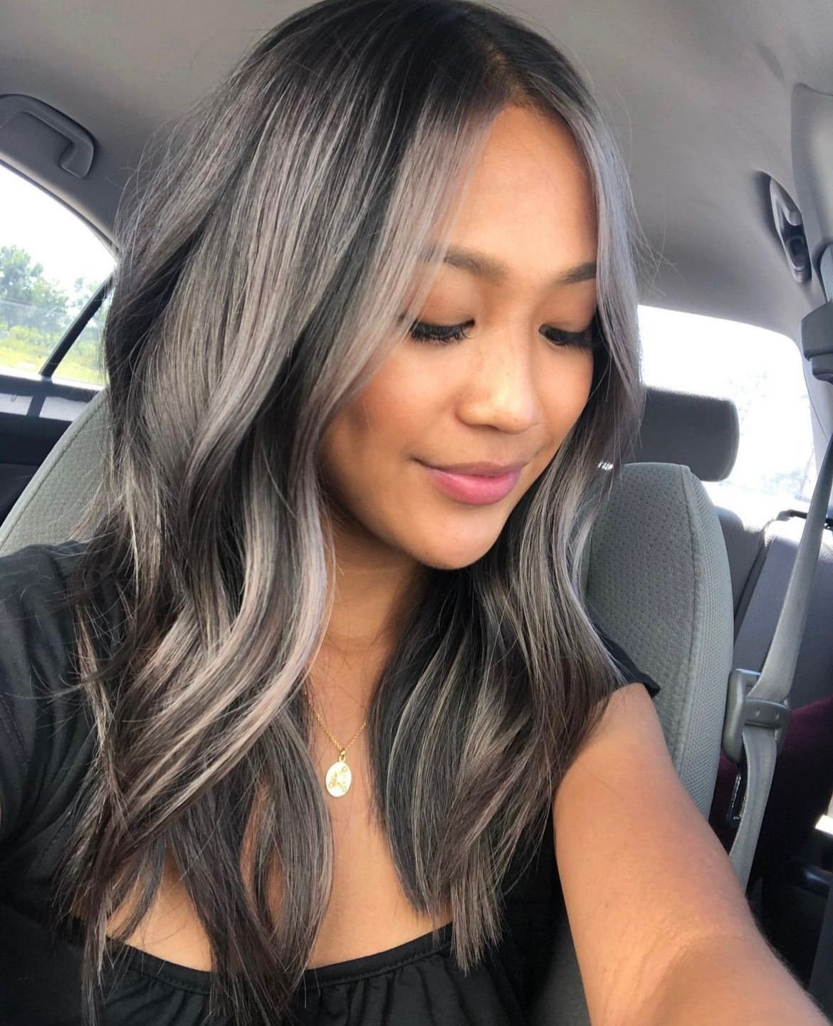 Gray With Blonde Highlights Visual Idea — Gray Hair Color 2027