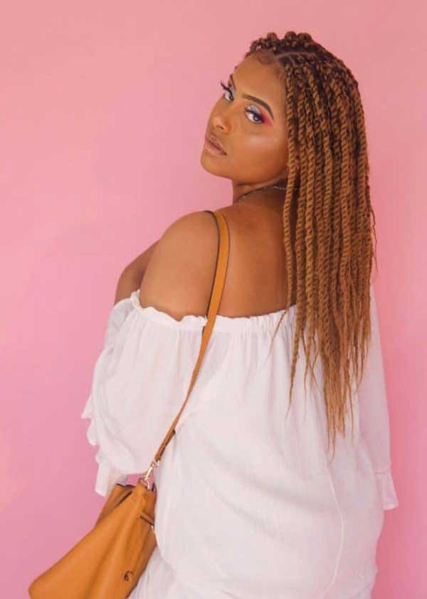 Neat Mid-Back Brown Kinky Twists Neat Mid-Back Brown Kinky Twists — Kinky Twists 2027