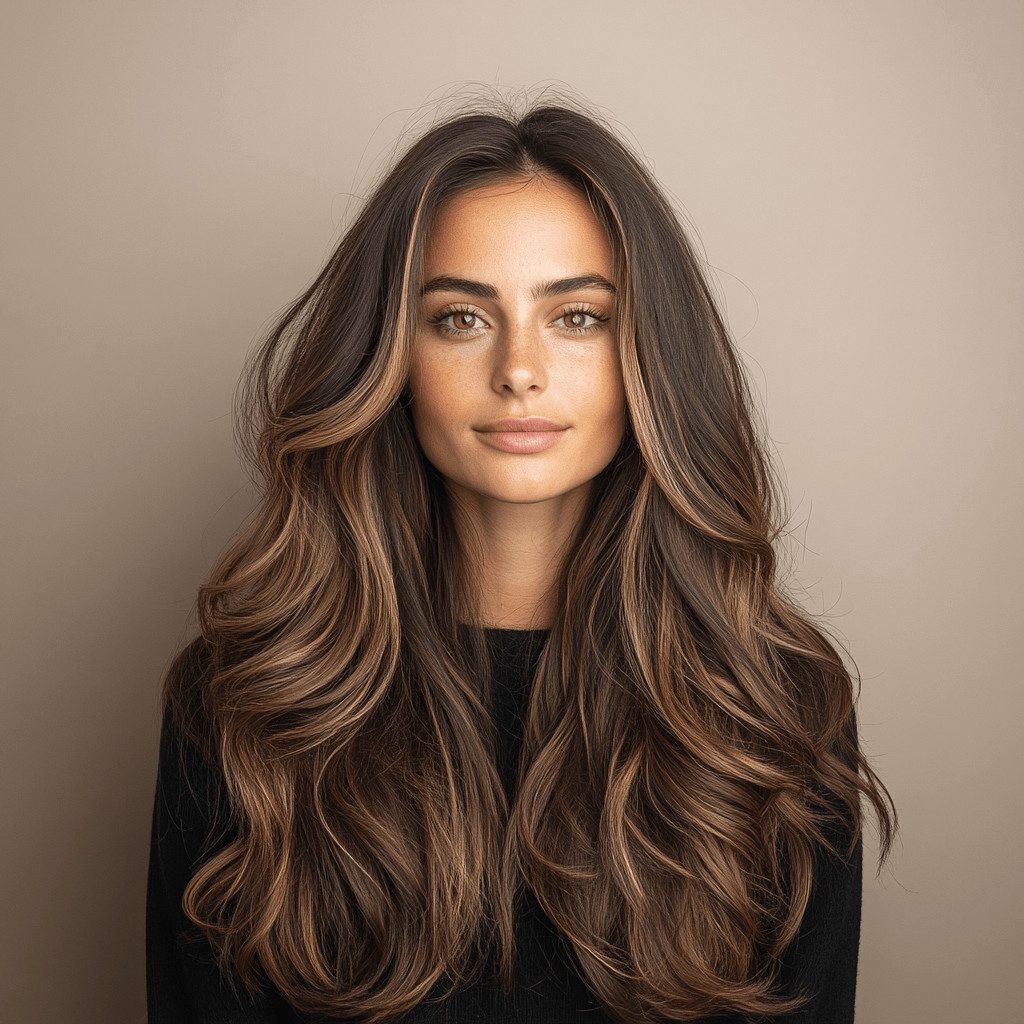 Front View Visual Idea — Caramel Balayage 2027