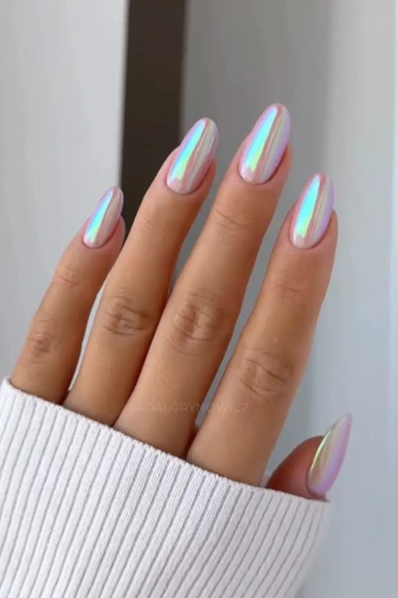 Chrome Visual Idea — Pink Chrome Nails 2027