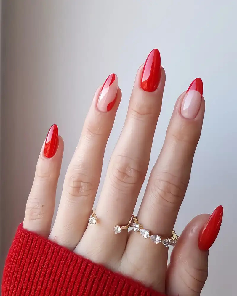 Glossy Glitter Visual Idea Glossy Glitter Visual Idea — Nails 2027 for Red Dress