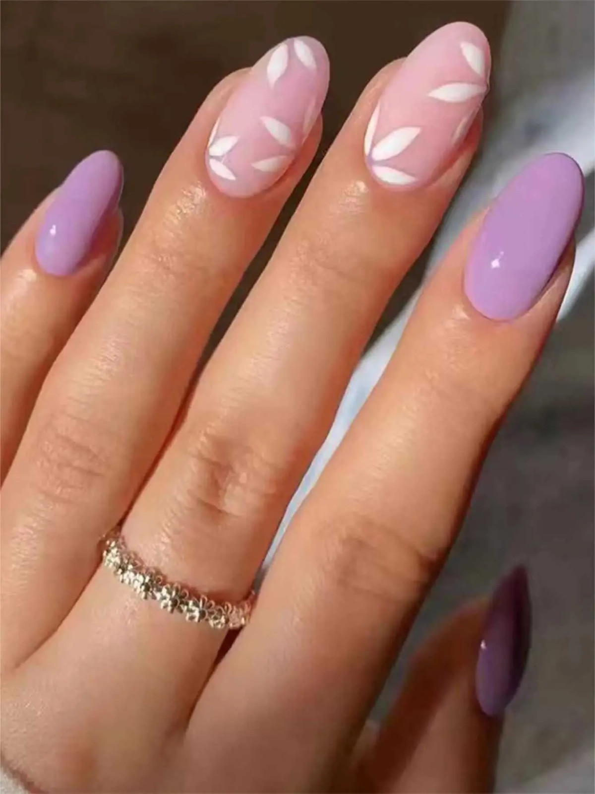 Visual Idea — The Lavender Nails Are Solid Color — Prom Press On Nails 2027