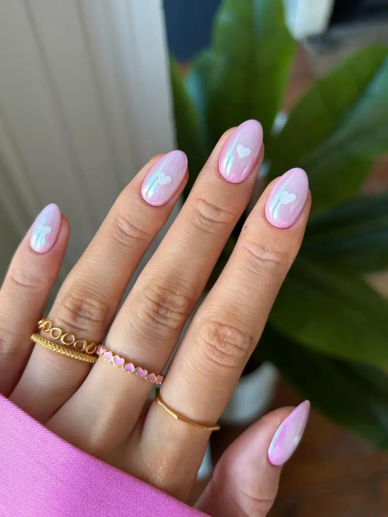 Glossy Iridescent Visual Idea — Minimalist Nails 2027