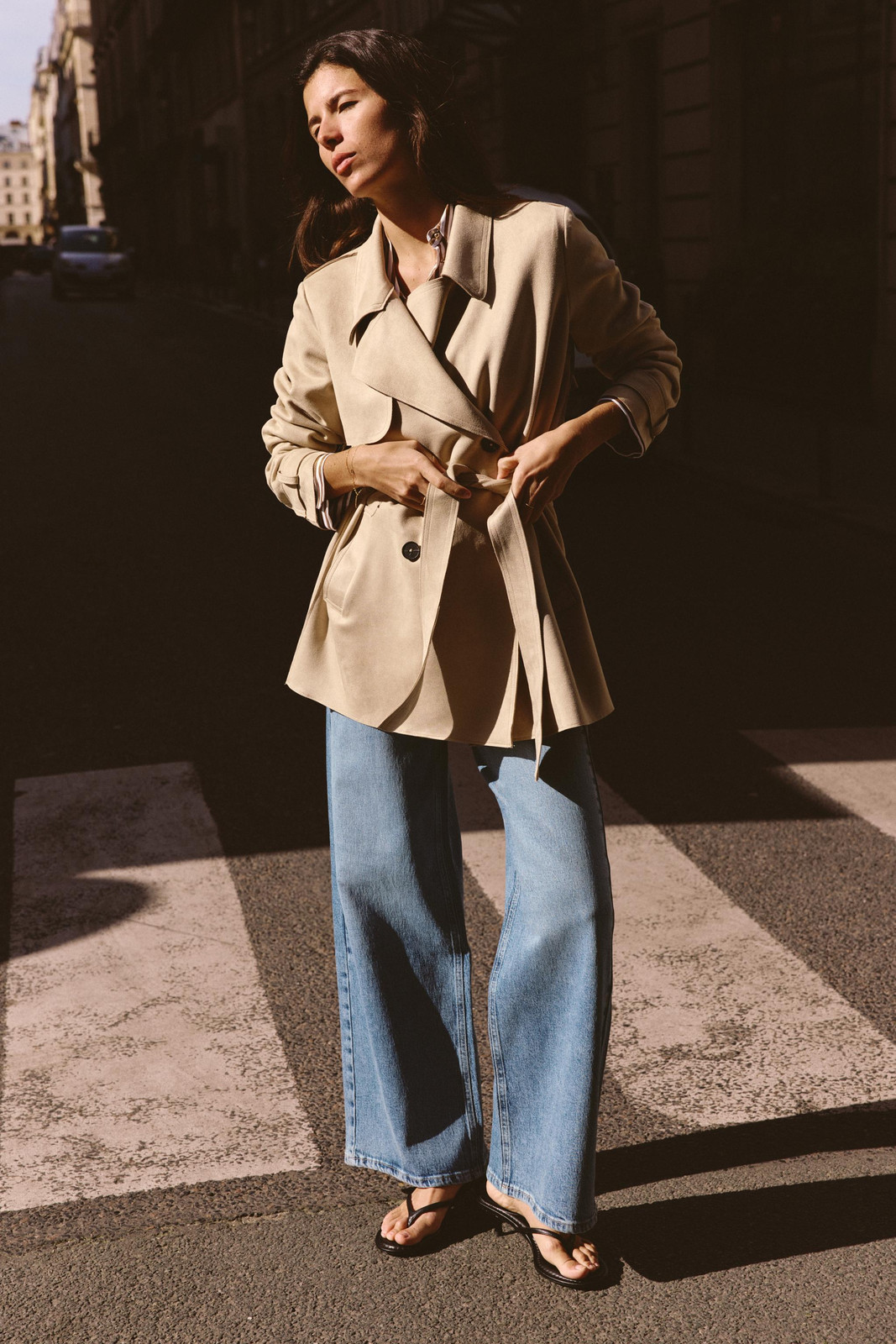 Effortless Spring Style: Beige Trench and Wide-Leg Denim — Spring Capsule Wardrobe 2027
