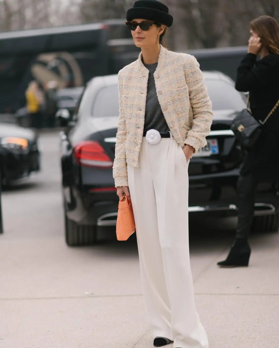 Textured Cream Jacket Over White Trousers and Grey Tee: Stylish Networking Textured Cream Jacket Over White Trousers and Grey Tee: Stylish Networking — Networking Outfits 2027