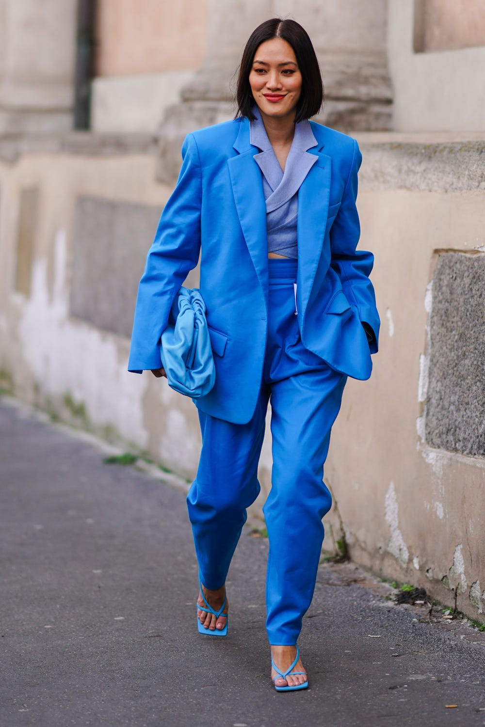 Bold Royal Blue Matching Set for Business Casual Bold Royal Blue Matching Set for Business Casual — Spring Trouser Outfits 2027