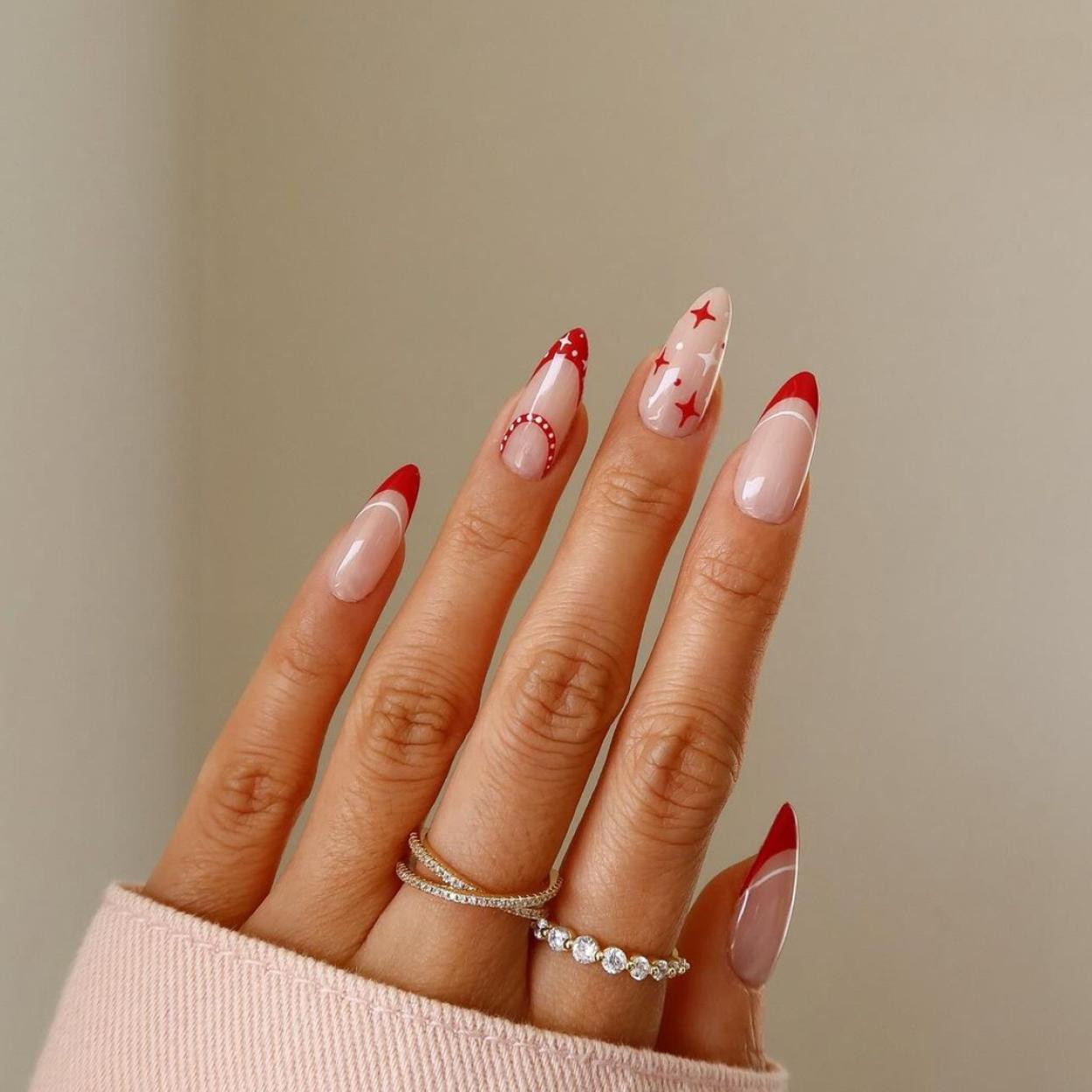 Long Stiletto Christmas Motif Mix Long Stiletto Christmas Motif Mix — Christmas Nails 2026