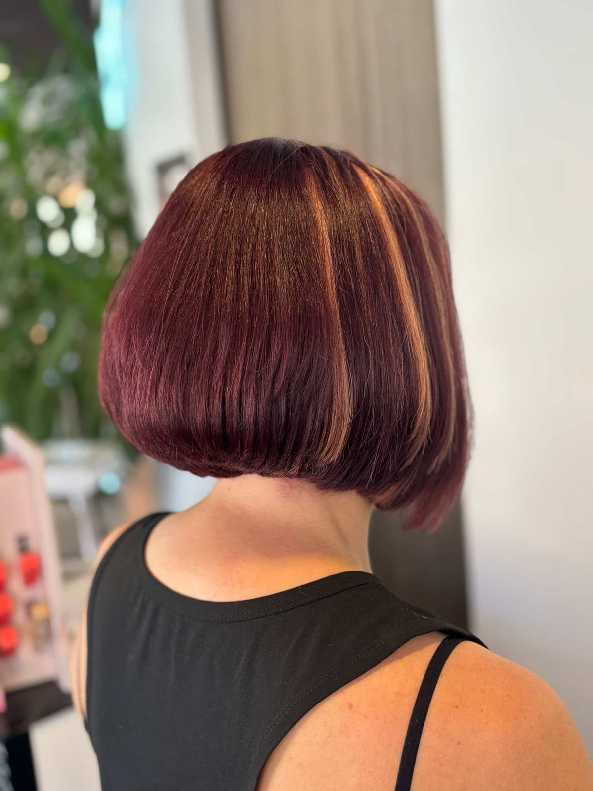 Dark Red With Blonde Highlights Visual Idea Dark Red With Blonde Highlights Visual Idea — Modern Bob 2027