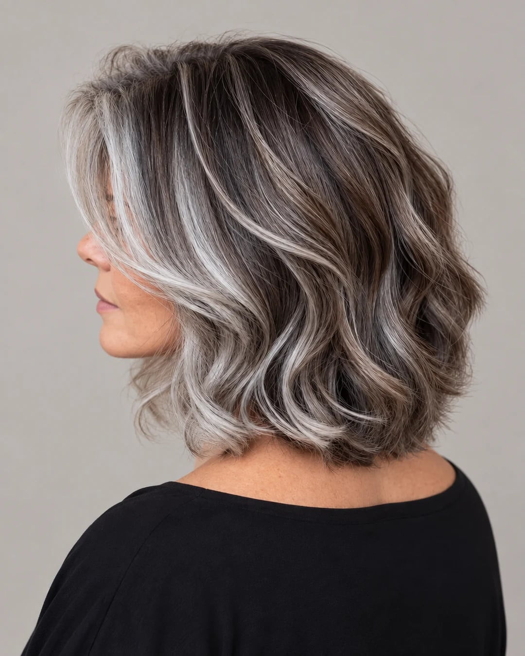 Collarbone Bob With Curtain Bangs Collarbone Bob With Curtain Bangs — Bob 2027 for Gray Hair