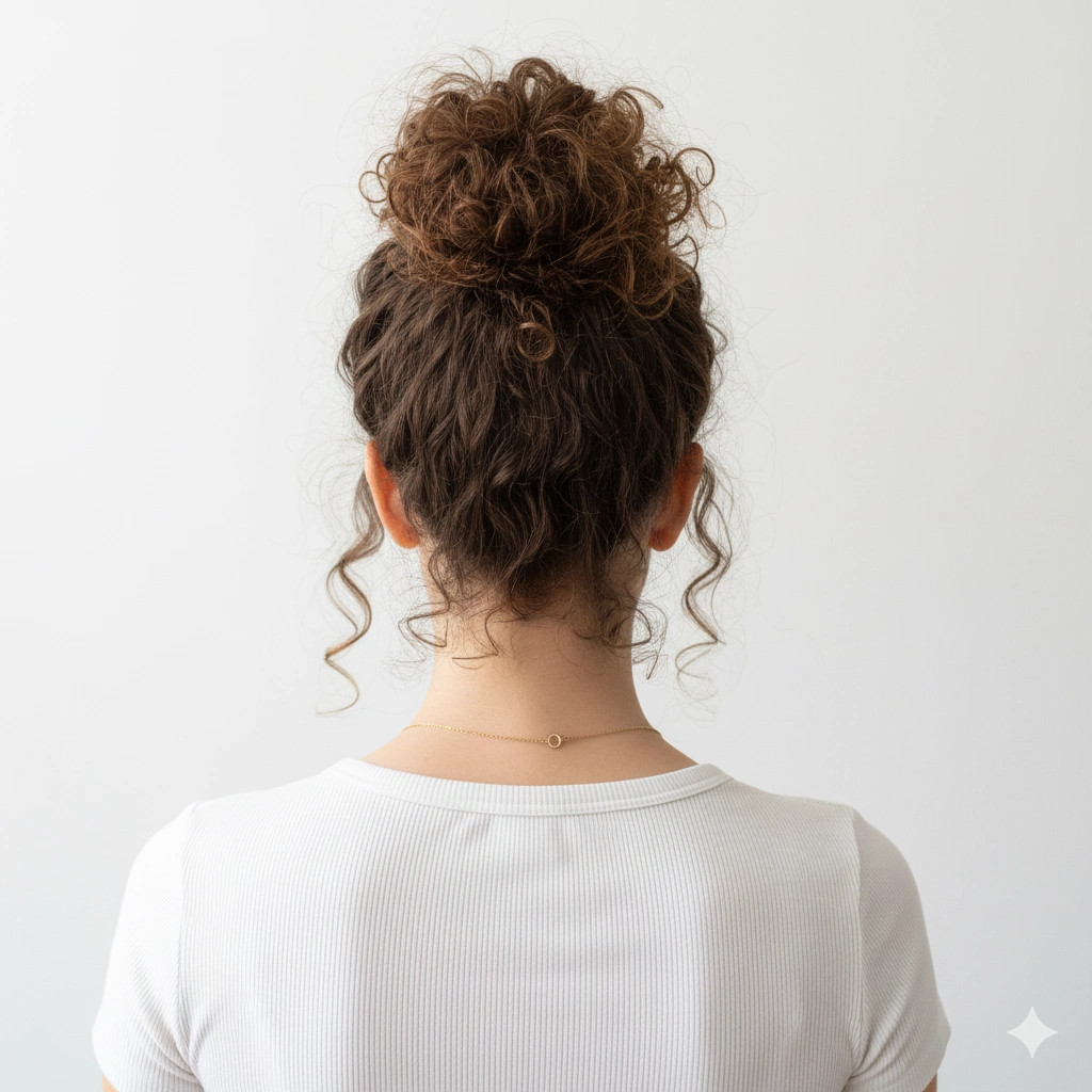 Voluminous Curly Bun For Long Hair — Easy Updos 2027